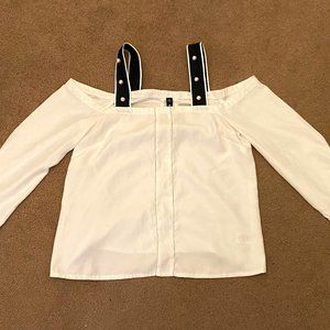 Strapped off shoulder blouse